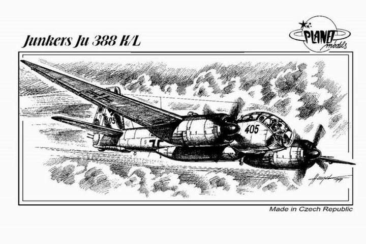 Actual product image Planet Models Junkers Ju-388 K/L
