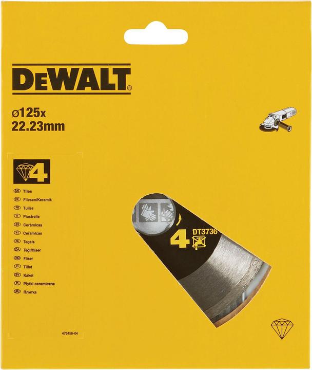 Productafbeelding DeWalt Dewa Diamantdoorslijpschijf DT3736-XJ GesinterdHP4 125mm