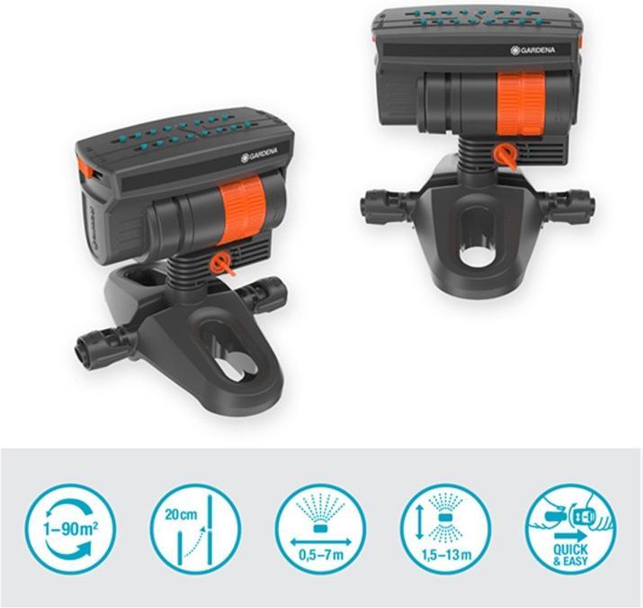 Immagine prodotto Gardena Irrigatore quadrato Micro-Drip-System OS 90 (Irrigatore quadrato)