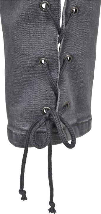 Actual product image Urban Classics Ladies Denim Lace Up Skinny Pants (29)