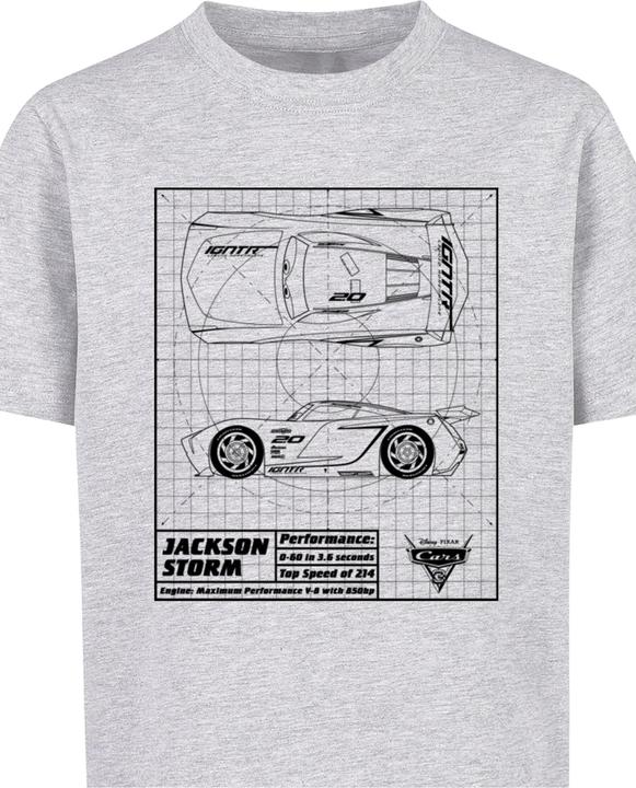 Immagine prodotto Absolute Cult Bambini Cars - Maglietta Jackson Storm Blueprint - 133299 (146, 152)