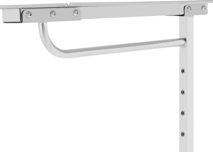 Produktbild Steinberg Instrumententisch 3 Räder 600 x 400 mm höhenverstellbar Edelstahl / Gummi