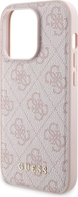 Produktbild Guess Zestaw GUBPM5P15X4GEMGP iPhone 15 Pro Max 6.7" hardcase + Powerbank 5000mAh MagSafe różowy/pin (Apple iPhone 15 Pro Max)