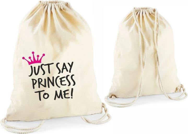 4you Design Statement-Tragebeutel Just say princess to me! natur