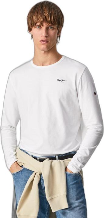 Actual product image Pepe Jeans Original Basic T-Shirt Long Sleeve White (L)