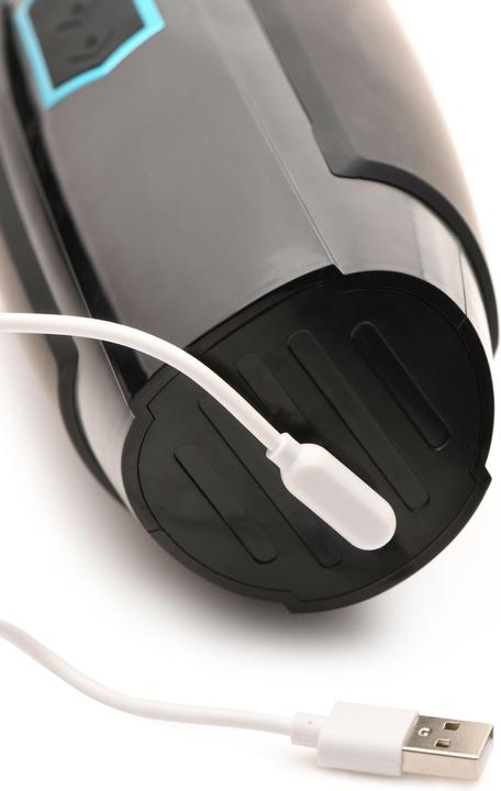 Actual product image XR Brands Thrusting and Vibrating Masturbator - Black
