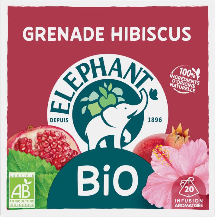 Image du produit Elephant BIO Infusion Grenade Hibiscus (38 g)