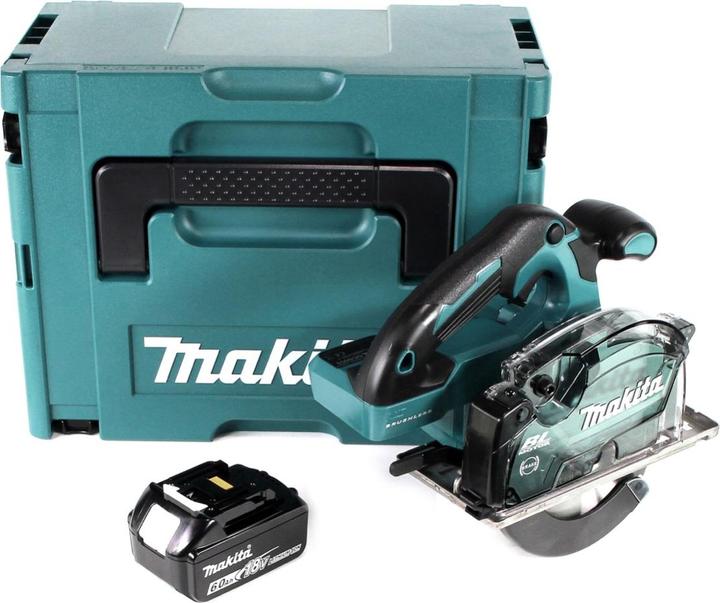 Produktbild Makita DCS 553 G1J Akku Metallhandkreissäge 18V 150 mm Brushelss + 1x Akku 6,0Ah + Makpac - ohne Lad