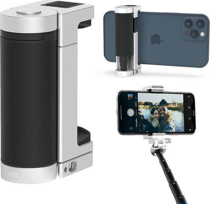 Actual product image Just Mobile Shutter Grip 2 smart camera control for your smartphone - Silver