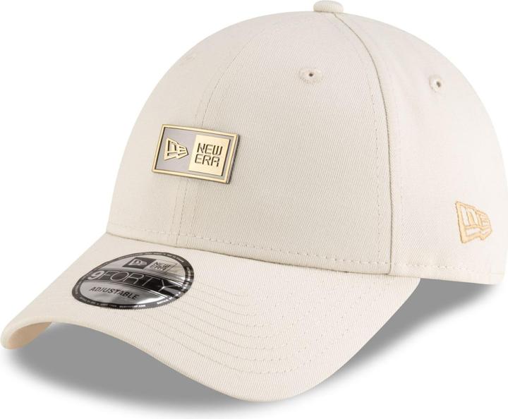 Produktbild New Era 9Forty Strapback Cap - METAL BADGE ivory beige