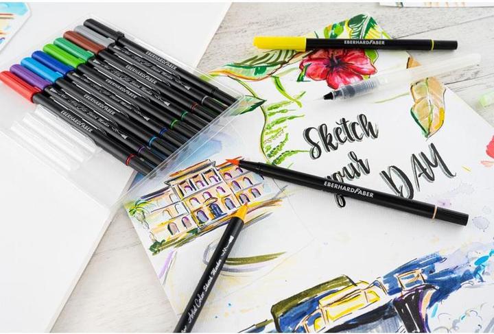 Actual product image EberhardFaber Fiber pen Sketch Marker Artist Color 12 pieces (Multicoloured, 12 x)