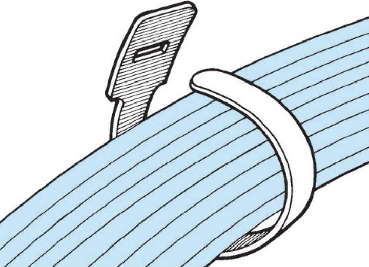 Image du produit HellermannTyton Attache-câbles rapide 330x12,5 textile noir. (Serre-câbles en plastique, 330 mm, 10 pcs)