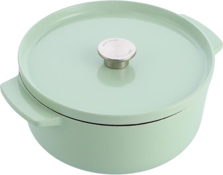 KitchenAid braadpan emaille 26cm - pistache groen - limited edition (26 cm, Bräter + Schmortopf, Gusseisen)