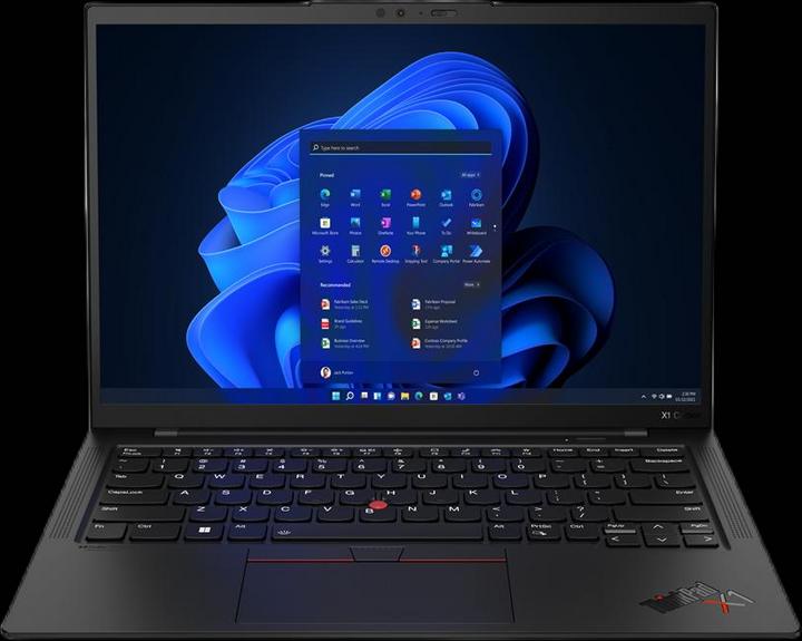 Produktbild Lenovo ThinkPad X1 Carbon G10 i7-1260P 14 WQUXGA Touch IPS 500nits AG 32GB Soldered LPDDR5-5200 SS (Intel Core i7-1260P, 32 GB, 1000 GB)