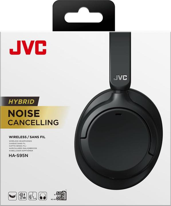 Image du produit JVC HA-S95N-B - Casque supra-auriculaire noir (ANC, 50 h, Filaire)