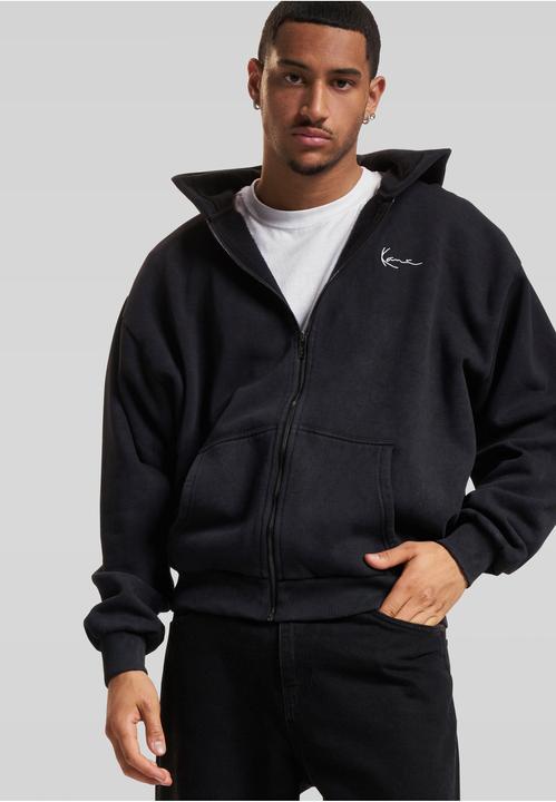 Actual product image Karl Kani KM234-055-1 Chest Signature OS Washed Heavy Sweat Wolf Full Zip Jacket (XXS)