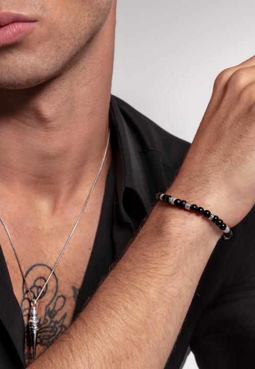 Immagine prodotto Thomas Sabo Bracciale Talisman nero (17 cm, Argento 925)