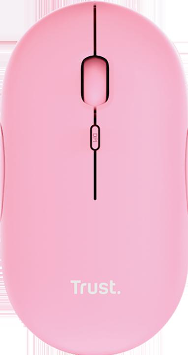 Produktbild Trust Maus Puck Rechargeable Pink (Kabellos)