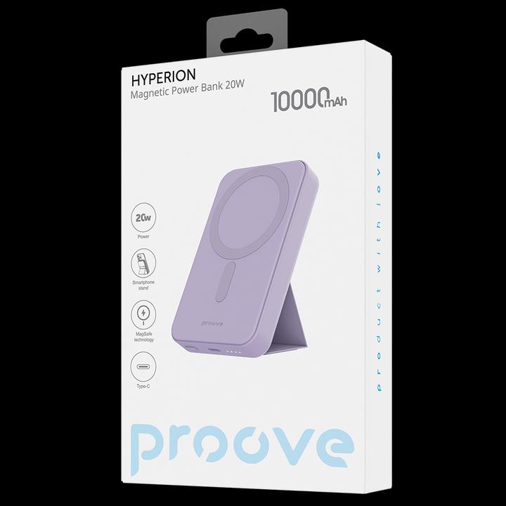 Actual product image Proove power bank Hyperion 20W 10000mAh purple (10000 mAh, 20 W)