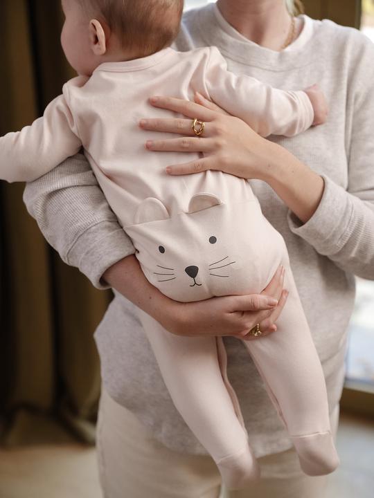 Actual product image Vertbaudet Bio-Kollektion: Baby Strampler mit Katze
