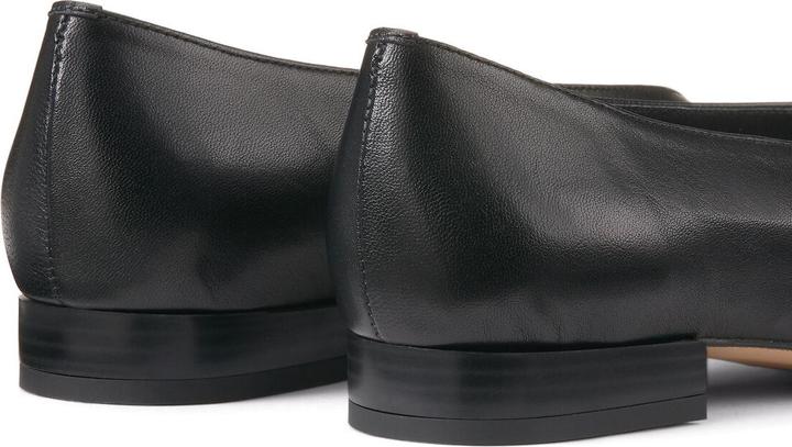 Actual product image La Redoute Collections Flat leather ballerinas with pointed toe cap (41)