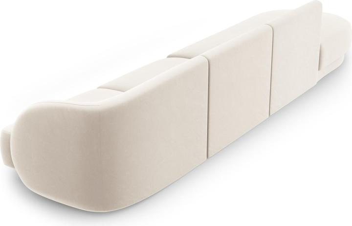 Actual product image Micadoni Left Velvet Sofa, "Miley", 4 Seats, 323x90x70Made in Europe (Modular sofa, 4-seater)