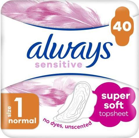 Produktbild Always Sensitive Normal Plus (40 x)