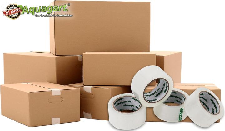 Actual product image Aquagart 24 x Profi Klebeband Paketband extra stark Paketklebeband 50mm x 66m transparent (50 mm)