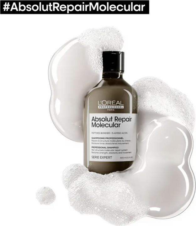 Image du produit L'Oréal Professionnel Absolut Repair Moléculaire (300 ml, Shampoing liquide)