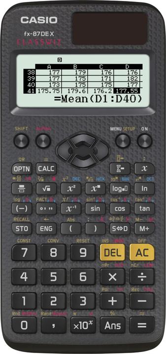 Casio FX-87EN X (Solar cells, Batteries)