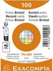 Image du produit Exacompta Fiches (74 x 105 mm, 205 g/m², 100 x)