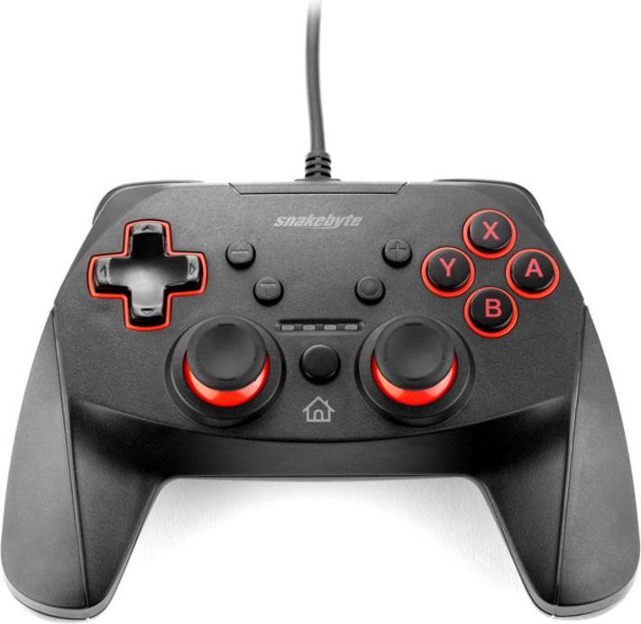 Actual product image Snakebyte Nintendo Switch Game Pad wired (NSW) - black red (Switch)