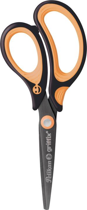 Actual product image Pelikan griffix school scissors, pointed, neon black (15 cm)