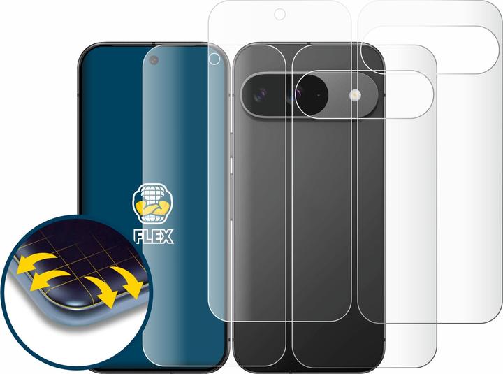 Produktbild BROTECT Fullscreen Schutzfolie Displayschutz Folie Klar Transparent (2 Stück, Google Pixel 9)