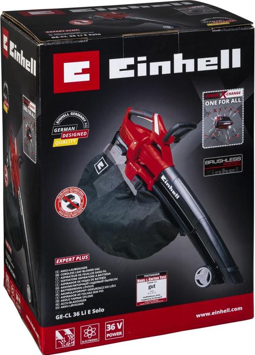 Image du produit Einhell GE-CL 36 Li E Solo (Fonctionnement sur batterie, Aspirateurs et souffleurs, Souffleur de feuilles, Aspirateurs à feuilles)