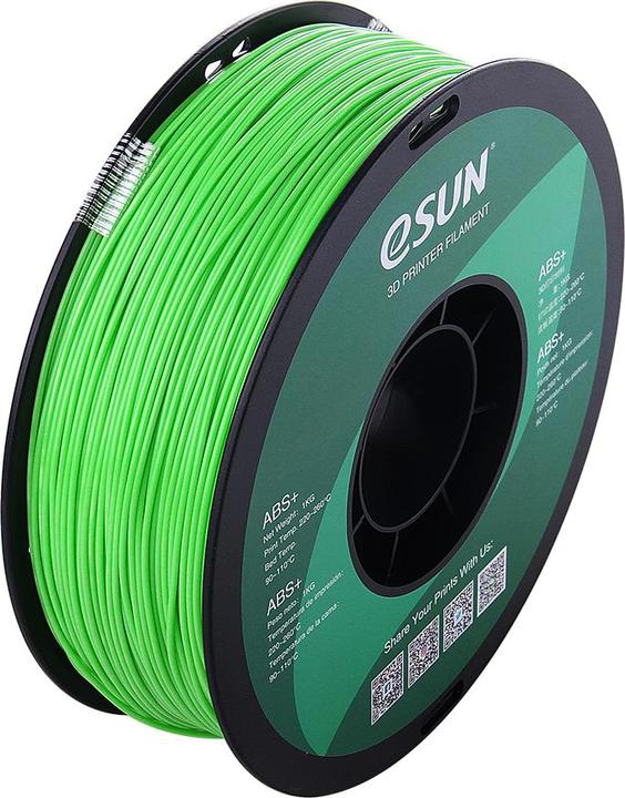 Actual product image eSUN ABS+ 1.75mm Peak Green 1kg 3D Filament (ABS, 1.75 mm, 1000 g, Green)
