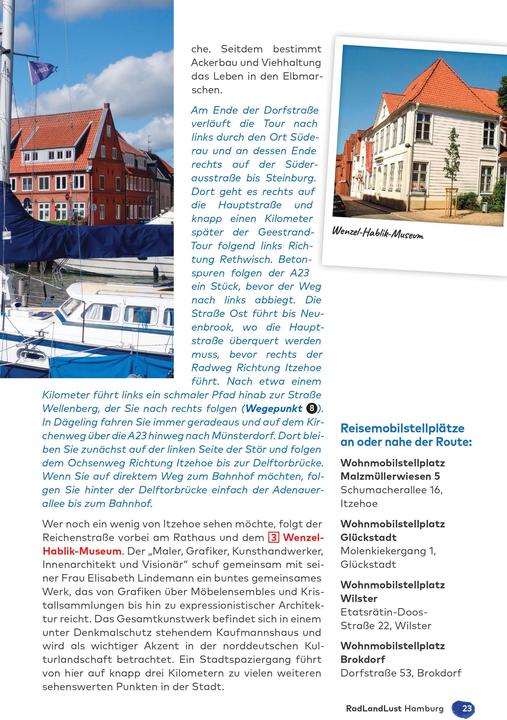 Nährwerte und Zutaten Hamburg und Umland RadLandLust, 31 Lieblings-Radtouren, E-Bike-geeignet, mit Wohnmobilstellplätzen (Deutsch, Stefan Kayser, 2023)