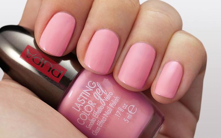 Actual product image Pupa Milano Lasting Color Gel 124 Smoothie Pink 5 ml (124, Gel-Effect Nail Polish)