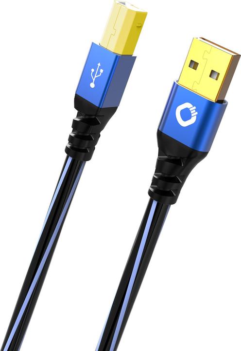Produktbild Oehlbach USB 2.0 Anschlusskabel A/B "USB Plus B" 10.00 m (10 m, USB 2.0, 2.50 W)