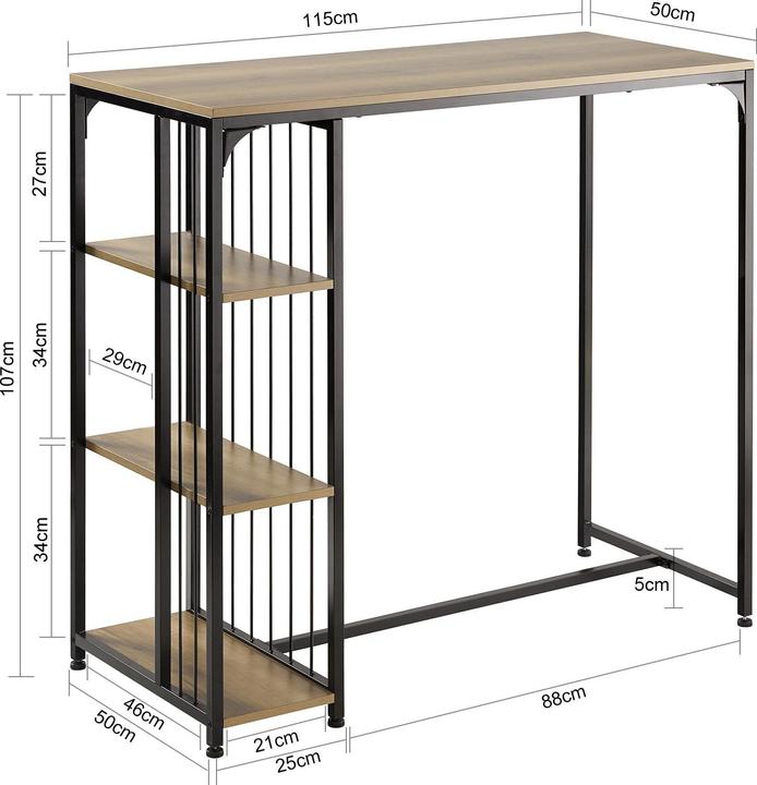 Actual product image SoBuy FWT84-PF (115 x 107 x 50 cm)