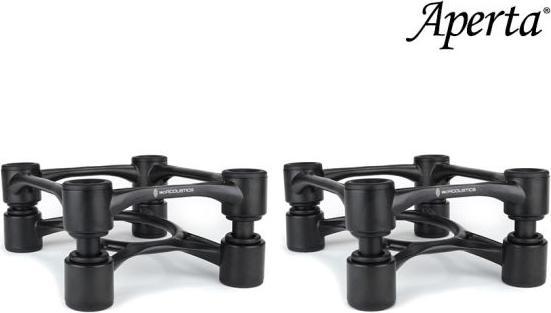 Actual product image Isoacoustics Aperta Speaker Ontkoppeling Stands, Per Pair, Aluminium-Zilver (1 pair, Stand, Tiltable)
