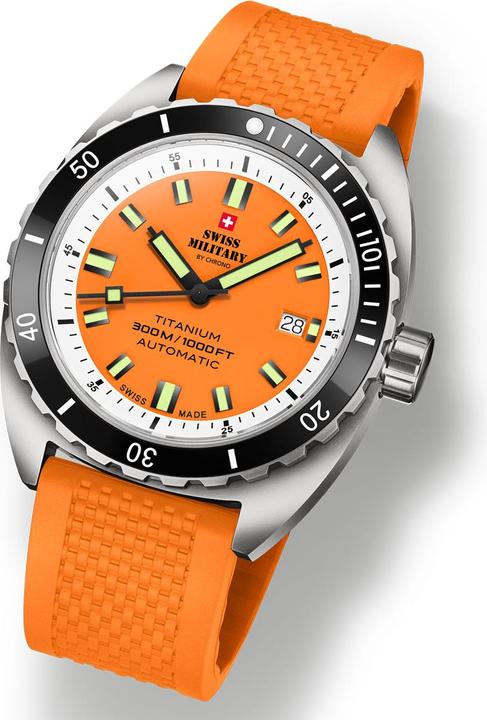Actual product image Swiss Military SMA34100.10 Diver Titanium Automatic 42mm 30ATM (Diving watch, 42 mm)
