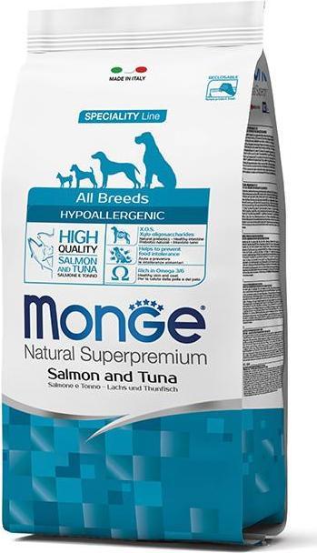 Actual product image Monge Dog Adult A.B. Hypoallergenic Salmon & Tuna (Adult, 1 pcs., 12000 g)