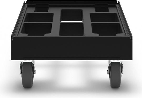Produktbild eurokraft basic Transportroller, schwarz (300 kg)