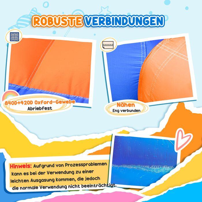 Produktbild Swisshandel24 Aufblasbare Hüpfburg, Kinderburg mit Gebläse, 3-8 Jahre, Oxford-, Polyester-Gewebe