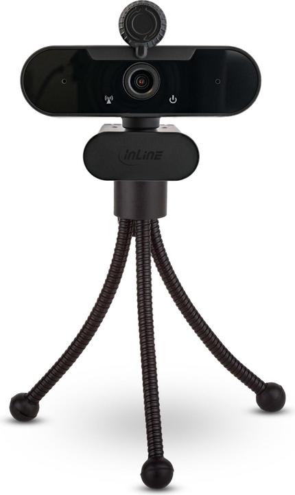 Produktbild InLine ® Webcam FullHD 1920x1080/30Hz mit Autofokus, USB Typ-C Anschlusskabel (2.10 Mpx)
