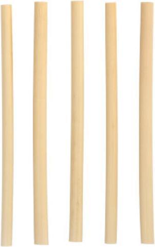 Papstar 100 cocktail straws reed "pure" Ø 7 mm - 15 cm (100 x)