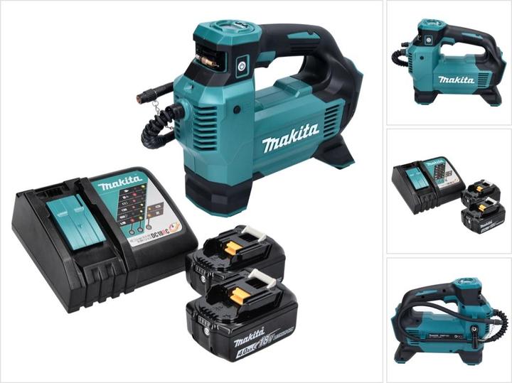 Produktbild Makita DMP 181 RM Akku Kompressor 18 V 11,1 bar + 2x Akku 4,0 Ah + Ladegerät