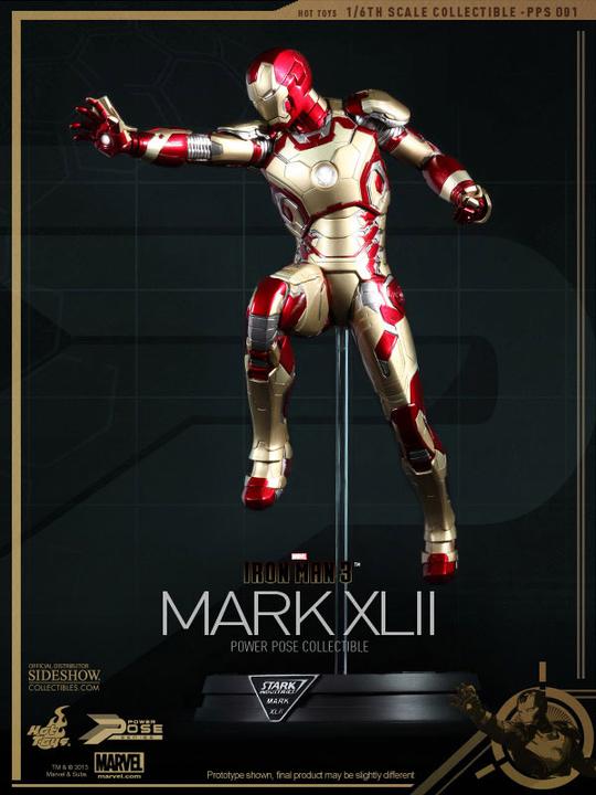 Produktbild Hot Toys Iron Man 3 Power Pose Series Action Figure Iron Man Mark XLII