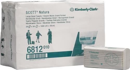 Kimberly-Clark Papierhandtuch Natura Masse: 50 x 25 cm (B x L) 100 % Recyclingpapier Farbe des Papierhandtuches:... (1680 x)